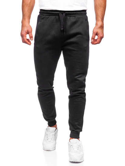 Pantaloni jogger da uomo neri Bolf CK01