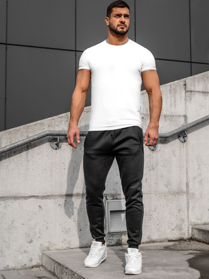 Pantaloni jogger da uomo neri Bolf CK01