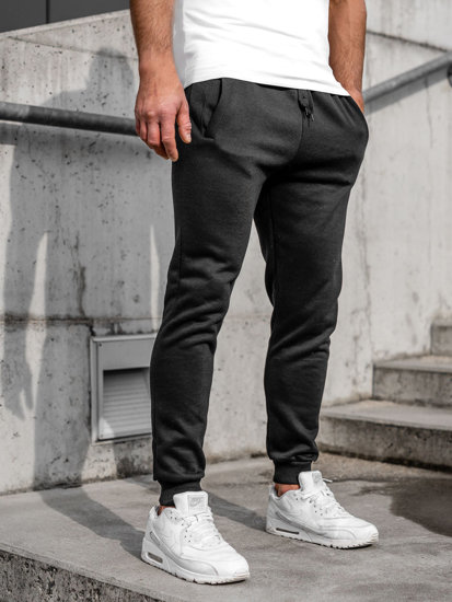 Pantaloni jogger da uomo neri Bolf CK01