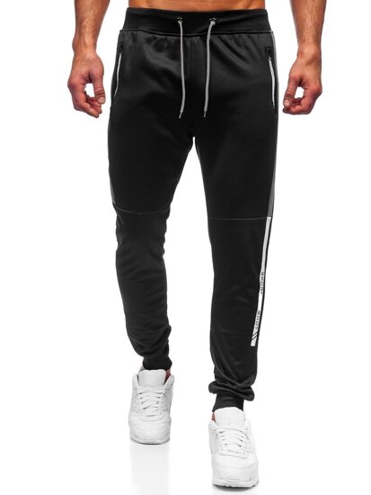 Pantaloni jogger da uomo nero-grafite Bolf K50003