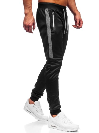 Pantaloni jogger da uomo nero-grafite Bolf K50003