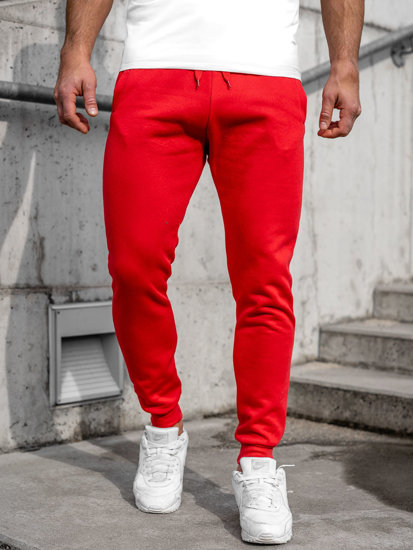 Pantaloni jogger da uomo rossi Bolf CK01