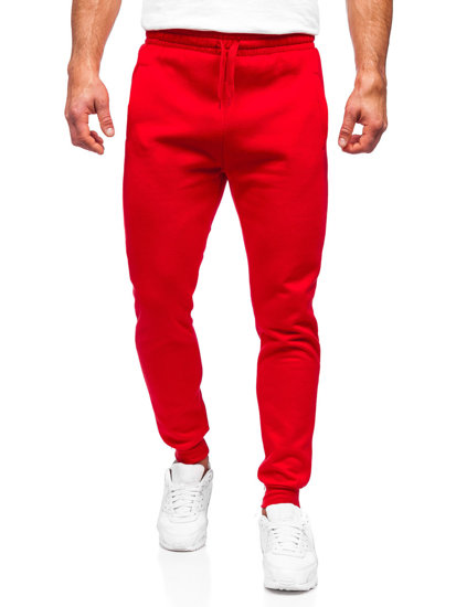 Pantaloni jogger da uomo rossi Bolf CK01