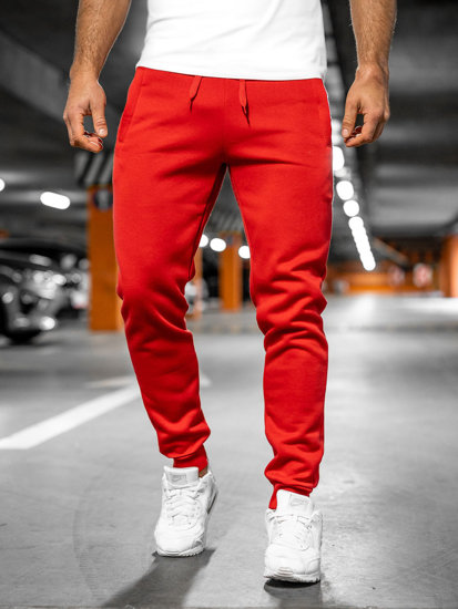 Pantaloni jogger da uomo rossi Bolf XW01-A