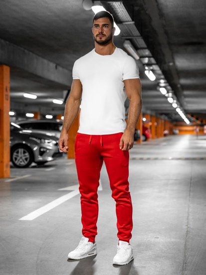 Pantaloni jogger da uomo rossi Bolf XW01-A