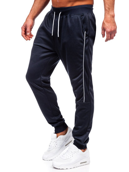 Pantaloni jogger di tuta da uomo blu Bolf 8K201