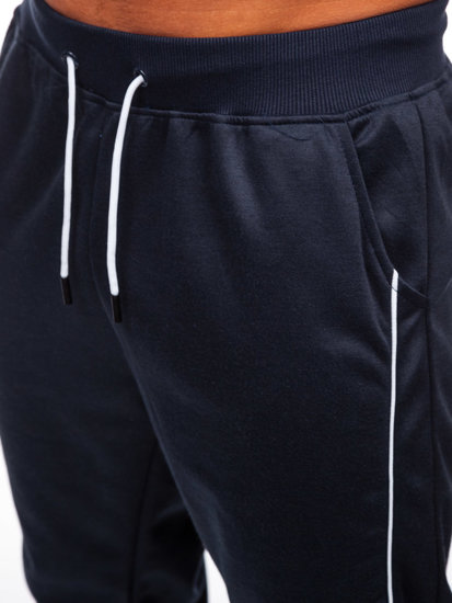 Pantaloni jogger di tuta da uomo blu Bolf 8K201