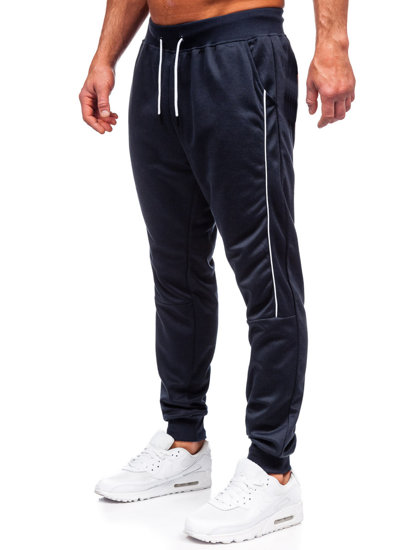 Pantaloni jogger di tuta da uomo blu Bolf 8K201