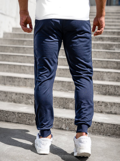 Pantaloni jogger di tuta da uomo blu Bolf K10336A