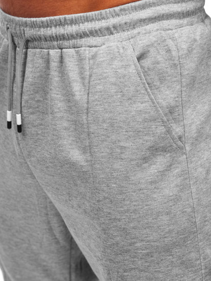 Pantaloni jogger di tuta da uomo grigi Bolf 8K183