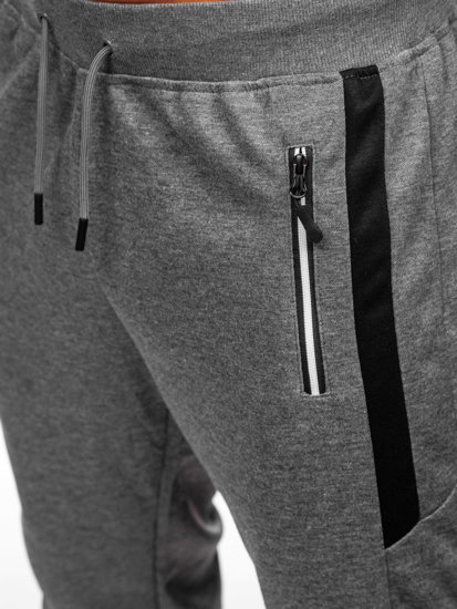 Pantaloni jogger di tuta da uomo grigi Bolf 8K212A