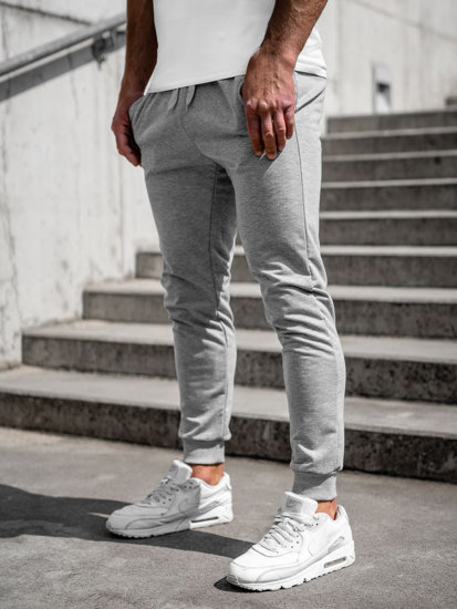 Pantaloni jogger di tuta da uomo grigi Bolf XW02A