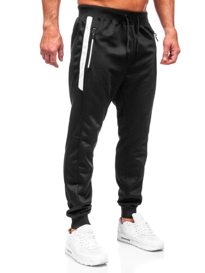 Pantaloni jogger di tuta da uomo neri Bolf 8K212A