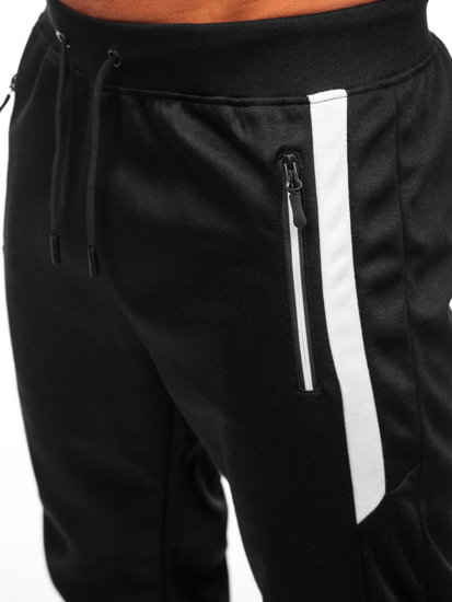 Pantaloni jogger di tuta da uomo neri Bolf 8K212A