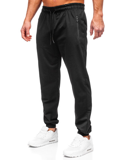 Pantaloni jogger di tuta da uomo neri Bolf JX6105