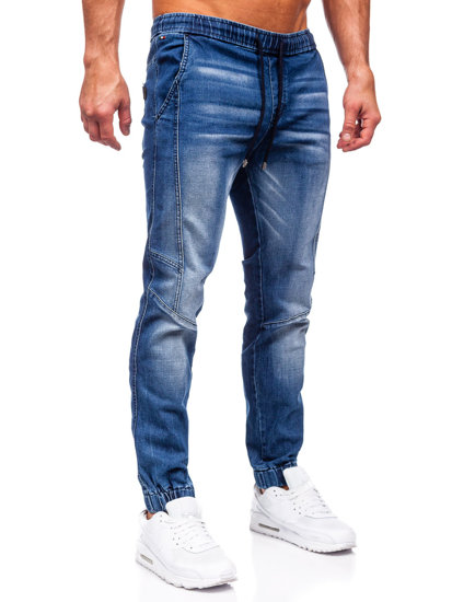 Pantaloni jogger in jeans da uomo blu Bolf MP0115BS