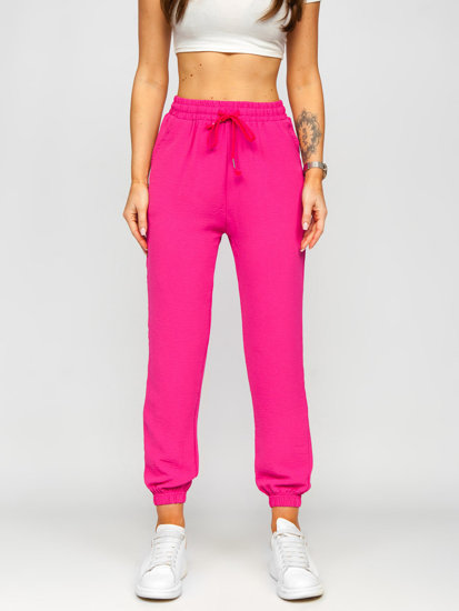 Pantaloni jogger in tessuto da donna rosa Bolf W7322