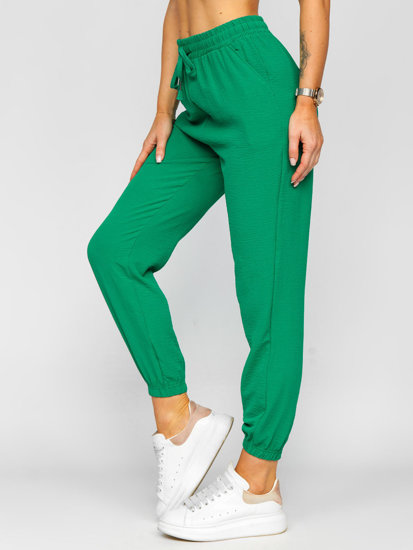 Pantaloni jogger in tessuto da donna verdi Bolf W7322