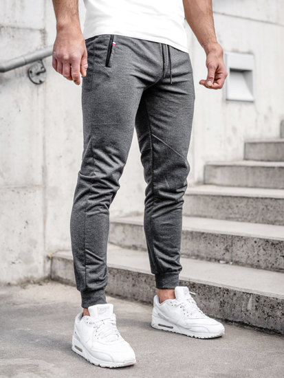 Pantaloni jogger in tuta da uomo antracite Bolf JX5001A