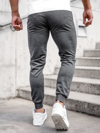 Pantaloni jogger in tuta da uomo antracite Bolf JX5001A