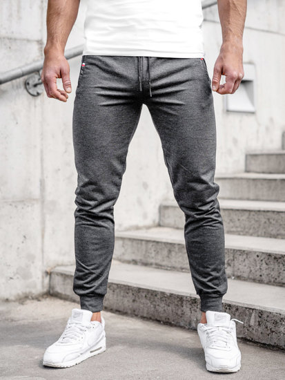 Pantaloni jogger in tuta da uomo antracite Bolf JX5001A