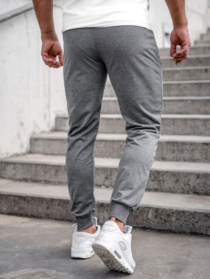 Pantaloni jogger in tuta da uomo antracite Bolf JX5007A