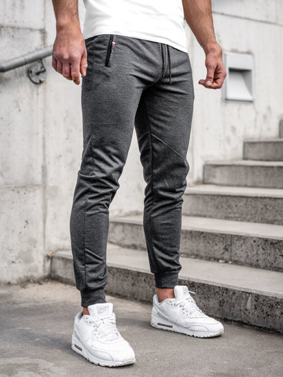 Pantaloni jogger in tuta da uomo grafite Bolf JX5001A