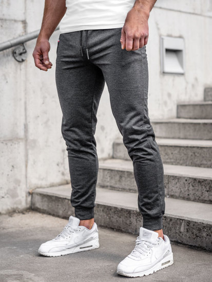 Pantaloni jogger in tuta da uomo grafite Bolf JX5001A