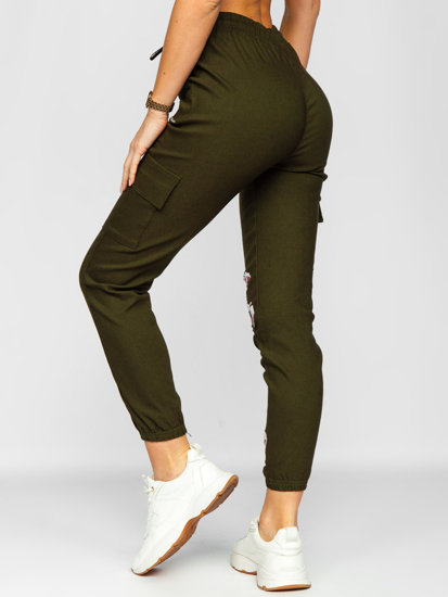 Pantaloni jogger tipo baggy da donna khaki Bolf AF5120ND