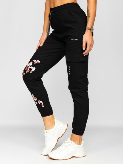 Pantaloni jogger tipo baggy da donna neri Bolf AF5120ND