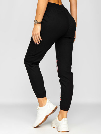 Pantaloni jogger tipo baggy da donna neri Bolf AF5120ND