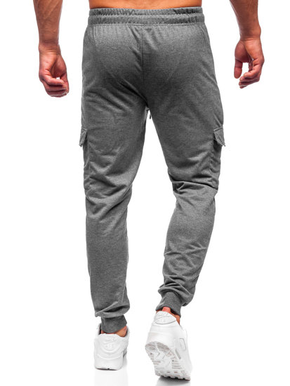 Pantaloni jogger tipo cargo da uomo antracite Bolf JX5065