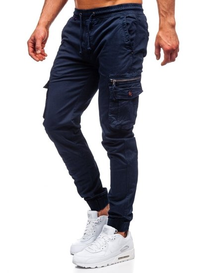 Pantaloni jogger tipo cargo da uomo blu Bolf CT6702S0