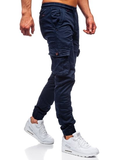 Pantaloni jogger tipo cargo da uomo blu Bolf CT6702S0