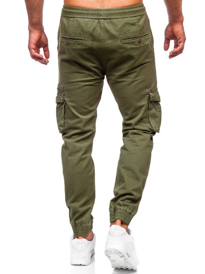 Pantaloni jogger tipo cargo da uomo khaki Bolf MP0181MV