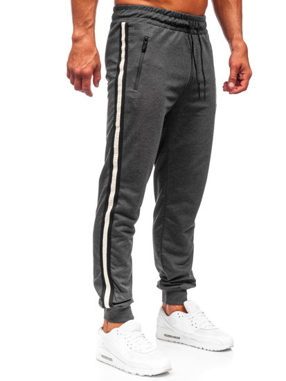 Pantaloni joggers da tuta da uomo grafite Bolf JX6156