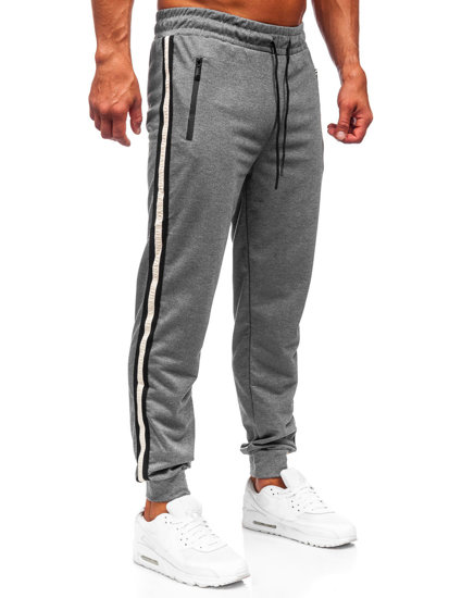 Pantaloni joggers da tuta da uomo grigio Bolf JX6156