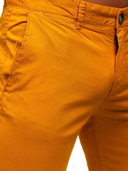 Pantaloni tipo chino da uomo arancioni Bolf 1146