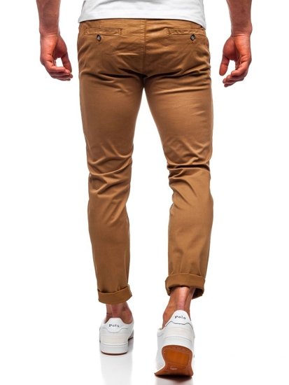 Pantaloni tipo chino da uomo cammello Bolf 1146