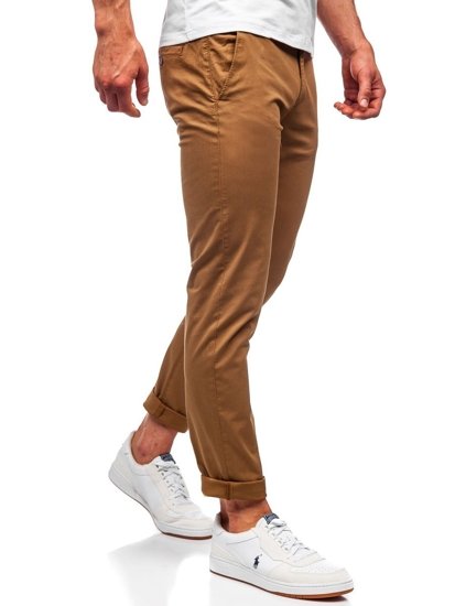 Pantaloni tipo chino da uomo cammello Bolf 1146