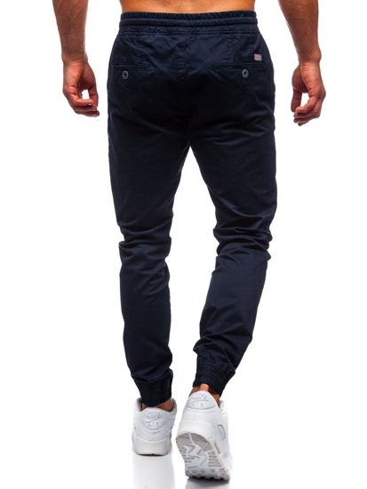 Pantaloni tipo jogger da uomo blu Bolf KA951