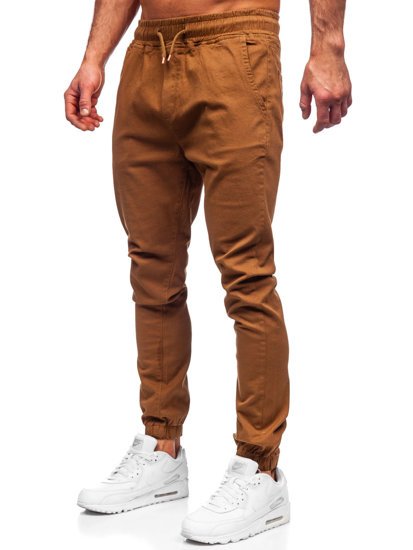 Pantaloni tipo jogger da uomo cammello Bolf 0905