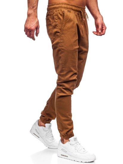 Pantaloni tipo jogger da uomo cammello Bolf 0905