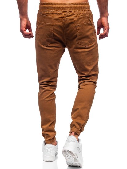 Pantaloni tipo jogger da uomo cammello Bolf 0905