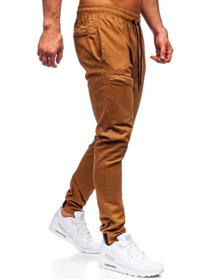 Pantaloni tipo jogger da uomo cammello Bolf B11119