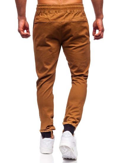 Pantaloni tipo jogger da uomo cammello Bolf B11119