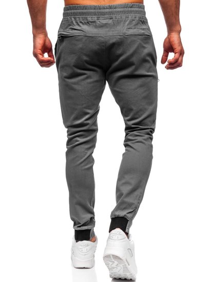 Pantaloni tipo jogger da uomo grigi Bolf B11119