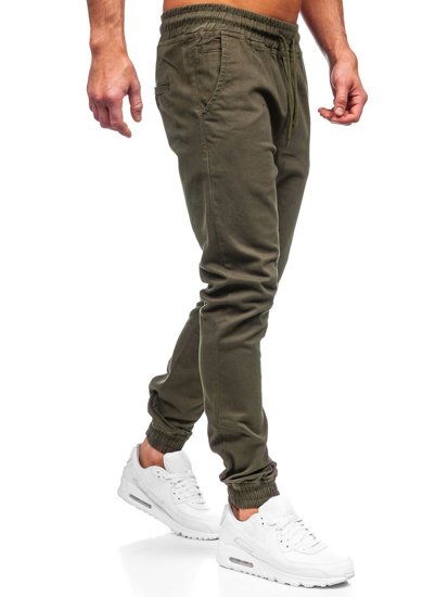 Pantaloni tipo jogger da uomo khaki Bolf 707