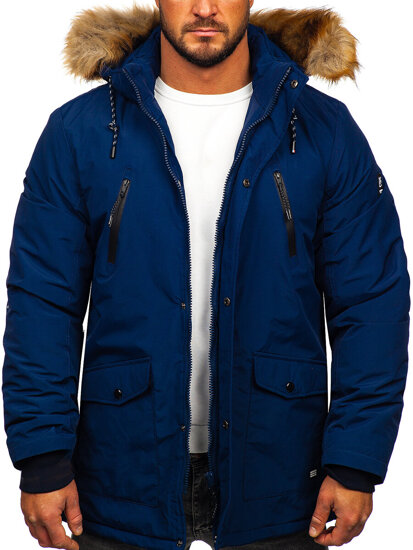 Parka invernale alaska da uomo blu Bolf WX032C