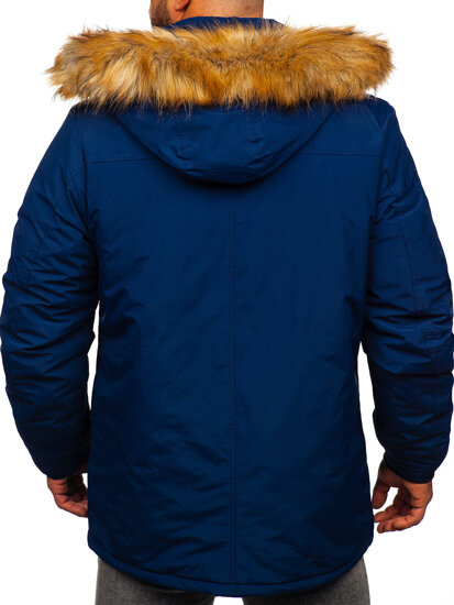 Parka invernale alaska da uomo blu Bolf WX032C